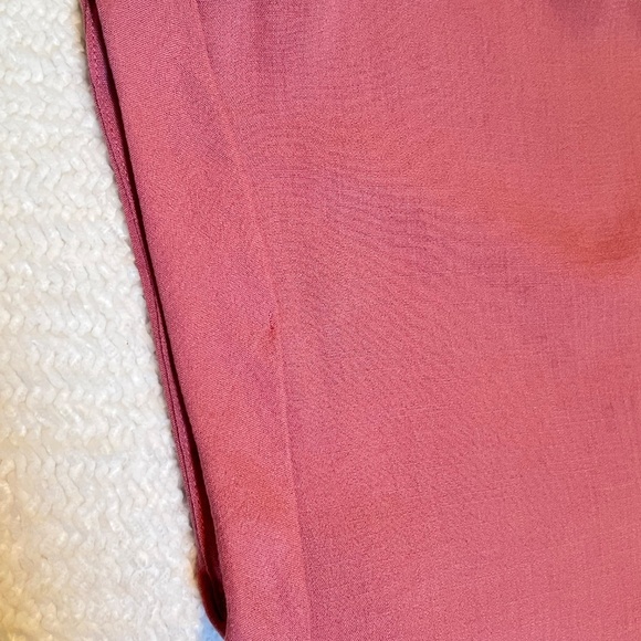 Rachel Rachel Roy Split-Neck Blouse – Dusty Rose – Women’s L - Picture 4 of 5